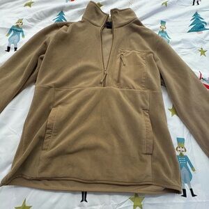 32 Degrees Tan Quarter-Zip Fleece Sweatshirt